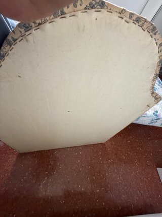 Cabecero tapizado 90cm floral beige y azul