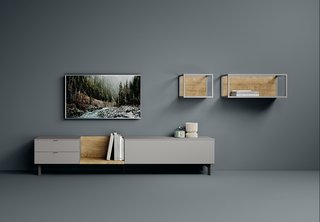 Mueble TV y estantería moderna