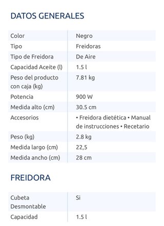 Freidora de aire Cecotec negra