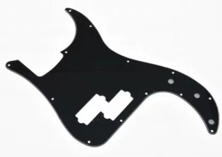 Golpeador negro para bajo (p-bass)
