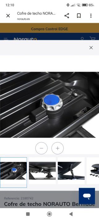 Cofre de techo NORAUTO Bermude 200 negro 375 L.