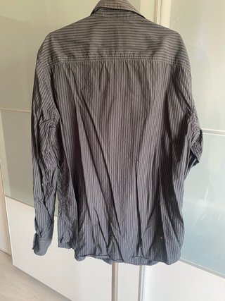 Camisa Armani Jeans Negra Rayas