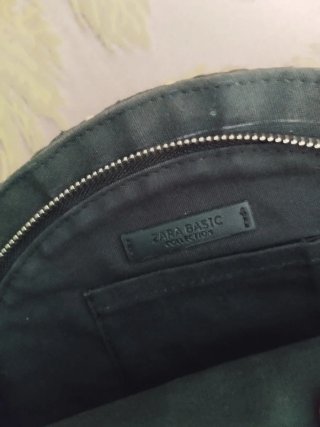 Bolso de mano Zara azul y beige