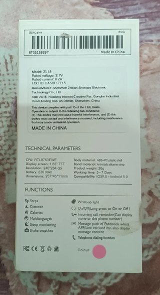 Smartwatch ZL54C Rosa
