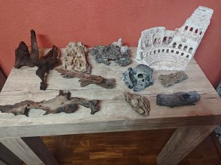 Mueble, Acuario 100L + Filtro y Decoración