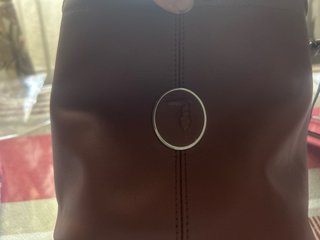 Bolso bombonera Trussardi piel marrón.