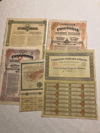 Lotto di Azioni Antiche