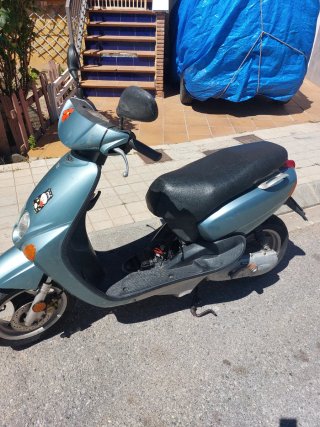 Moto Scooter 49cc Azul/Gris Automática