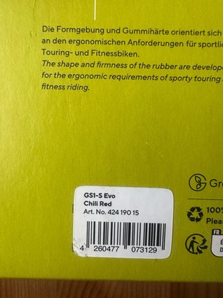 Manopole Ergon GS1-S Evo Rosse