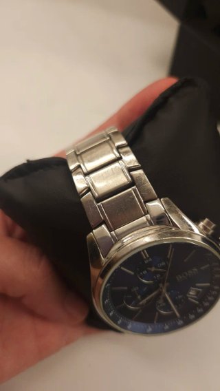 Reloj BOSS Cronógrafo Azul y Plateado