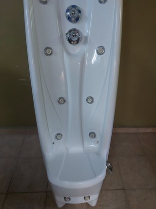 Columna de hidromasaje de esquina con asiento