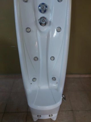 Columna de hidromasaje de esquina con asiento