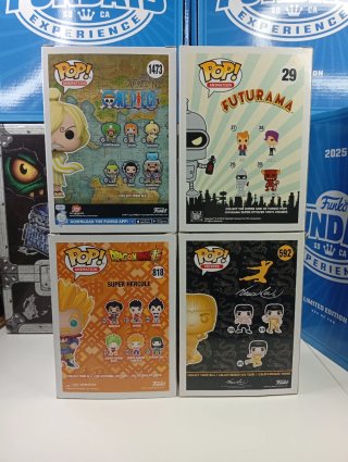 Pack 4 Funko Pop: Sangoro, Bender, Super Hercule,