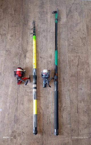 2 Cañas de Pesca con Carretes