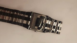 Reloj Lotus Negro y Plateado