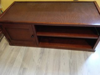Mueble salón madera marrón