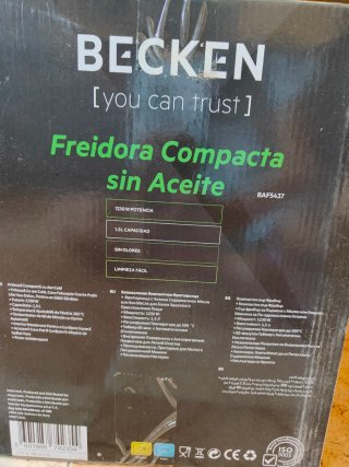 Freidora de Aire Becken Compacta 1.5L