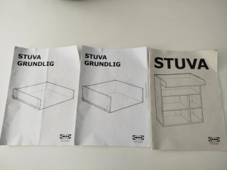 Cambiador Ikea Stuva convertible escritorio