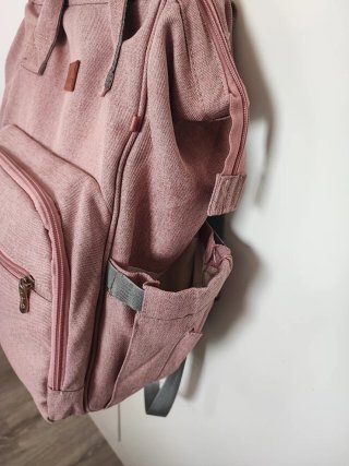 Bolso/Mochila Pañalera Rosa