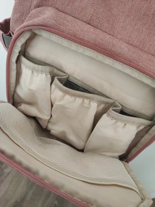 Bolso/Mochila Pañalera Rosa