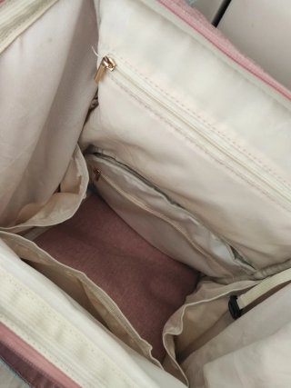 Bolso/Mochila Pañalera Rosa