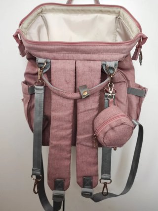 Bolso/Mochila Pañalera Rosa
