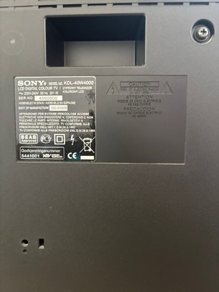 Televisor Sony BRAVIA Negro/Plata
