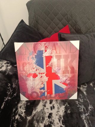 Pareja Cuadros Guitarra Union Jack