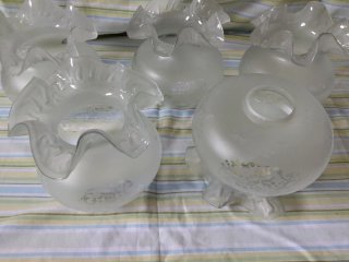 Tulipas de lámpara de cristal (5 unidades)