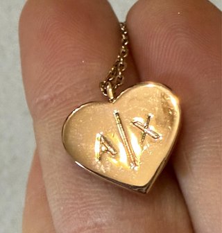 Collana Armani Exchange cuore A|X oro