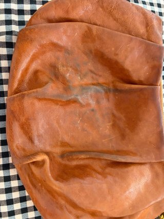 Bolso de mano piel Uterque marrón