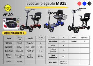Scooter movilidad reducida 4 ruedas