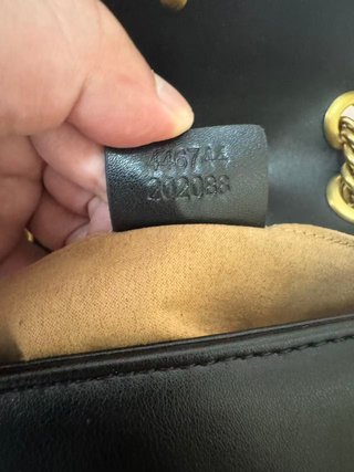 Bolso Gucci Negro Matelassé GG Marmont