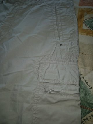 Pantalón pirata gris loneta