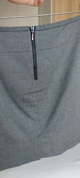 Traje Zara Gris Cheviot