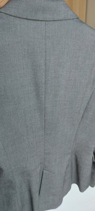 Traje Zara Gris Cheviot
