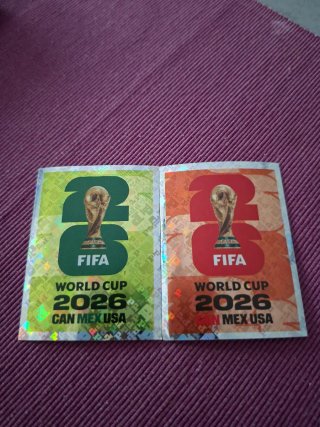 2 Cromos Panini Mundial FIFA 2026 CAN MEX USA