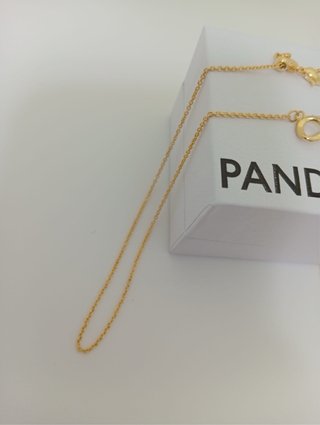 Collar Infinito Pandora Brillantes dorado