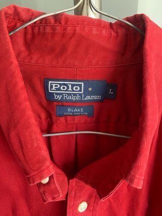 Camisa Polo Ralph Lauren Roja Talla L
