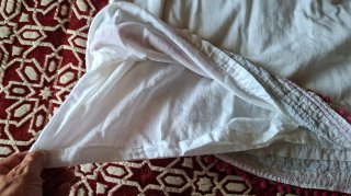 Vestido blanco bordado Flamenco