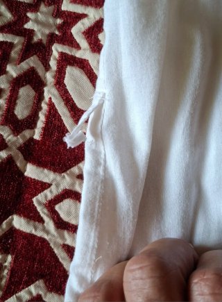 Vestido blanco bordado Flamenco