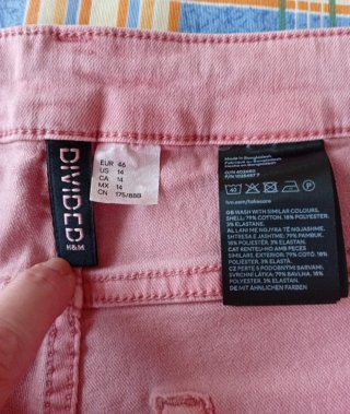Pantalón pitillo H&M cintura alta T.46