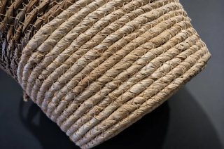 Cesta fibra natural con asas 24 cm Buar Artesanos
