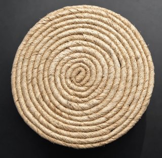 Cesta fibra natural con asas 24 cm Buar Artesanos