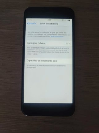 iPhone 6 32GB Negro/Plateado 91% Batería