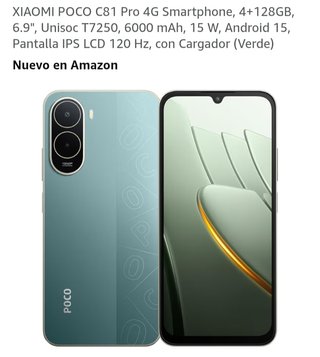 Xiaomi POCO C81 Pro 128GB Verde