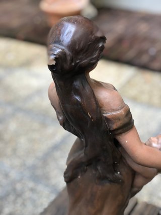 Escultura antigua Campagn madre e hijo