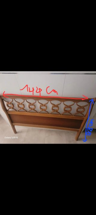 Cabecero de cama de matrimonio de madera