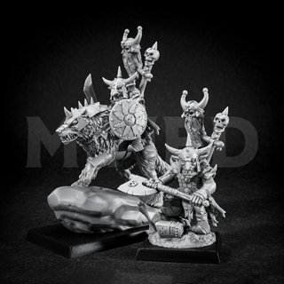 Jefe de Guerra Goblin a Pie y Montado