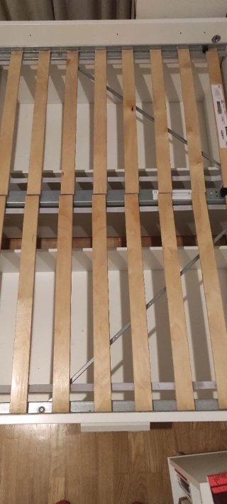 Estructura Cama Brimnes con Cajones Madera y Metal